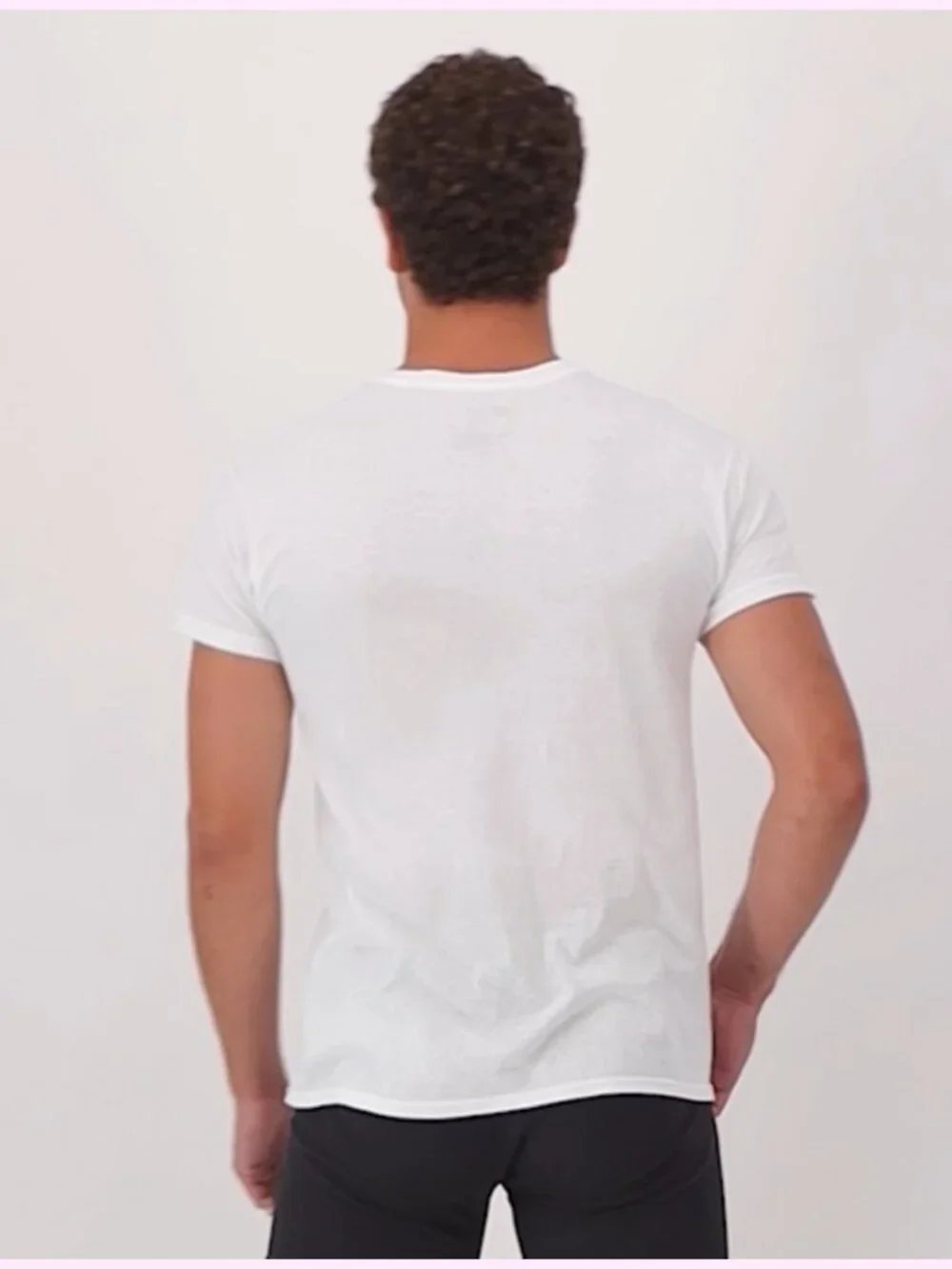 Men's Cotton Undershirts Multi-Pack Crew Neck Short Sleeve